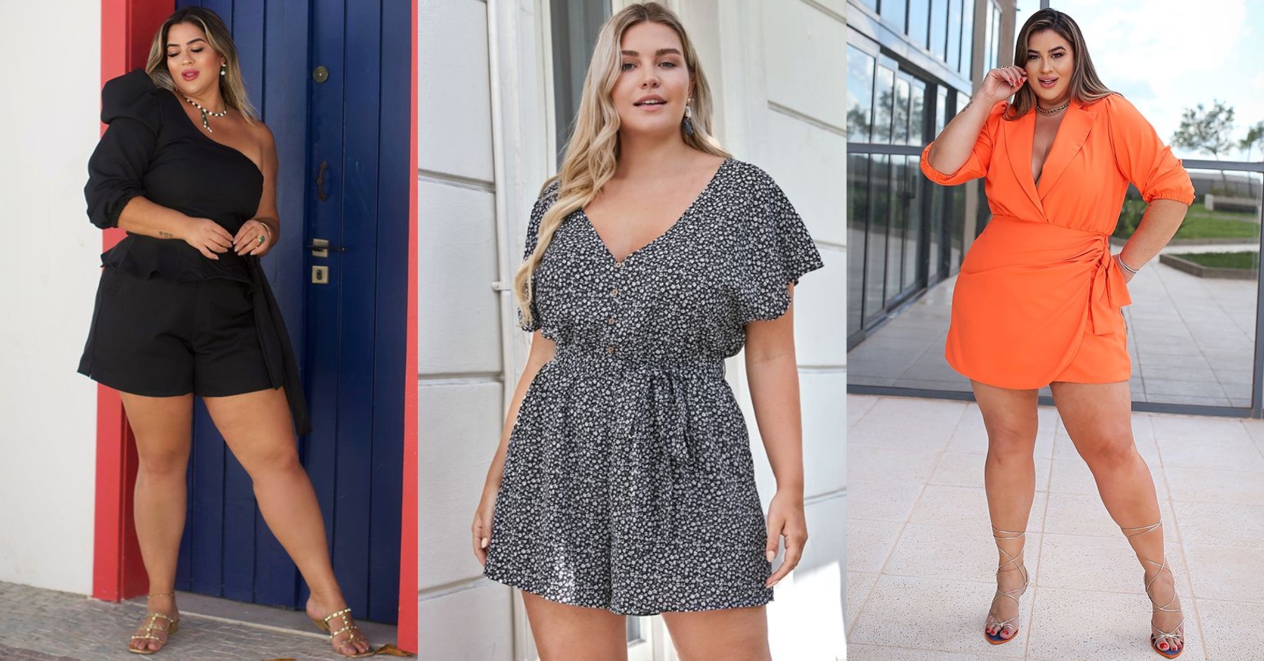 Rompers shorts ideales para gorditas